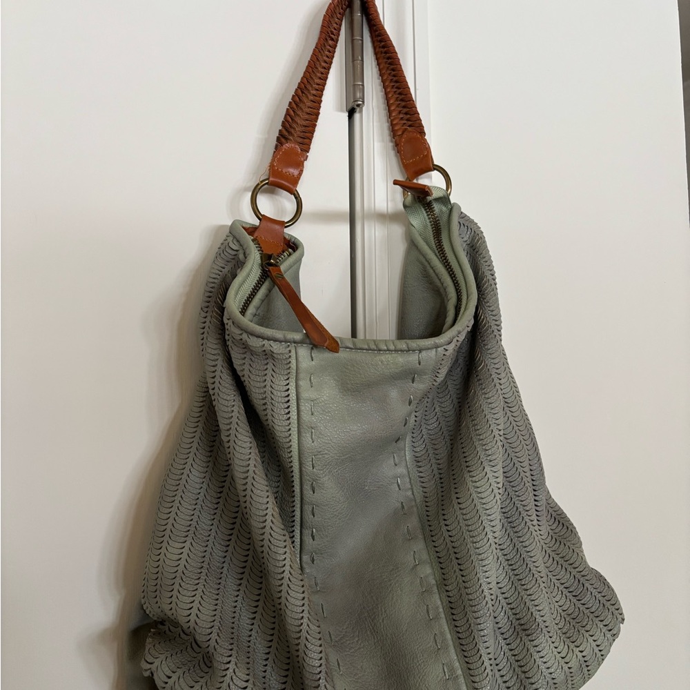 Free People Grayish green Shoulder Bag